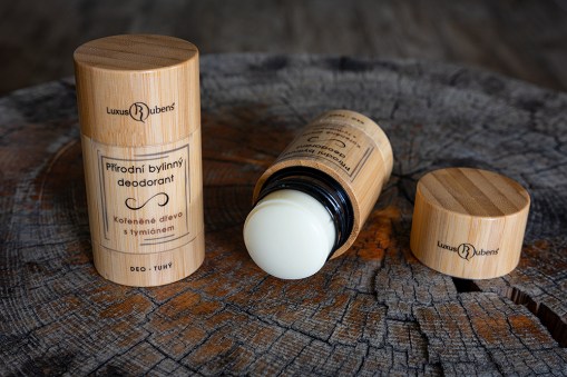 Přírodní bylinný deodorant - Kořeněné dřevo s tymiánem (50g)
